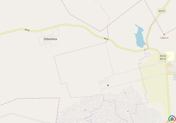 Map location of Zebediela